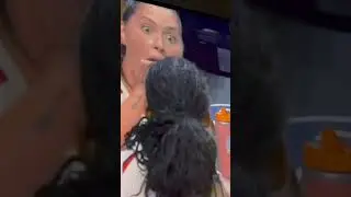 Stephanie Dolson with the OMG moment in the WNBA game. #wnba2025 #wnba  #basketball