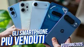 NIENTE IPHONE tra gli SMARTPHONE PIU' VENDUTI di OTTOBRE 2025 ma TANTI SMARTPHONE ECONOMICI!