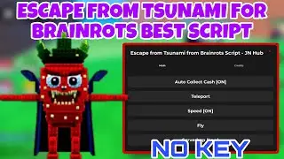 Escape Tsunami For Brainrots! BEST SCRIPT *NO KEY* - Auto Collect Cash, Dupe Brainrots, Max Speed 🌊
