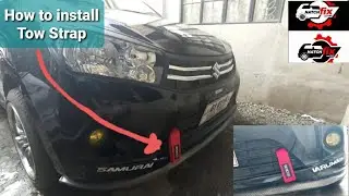 How to install Sparco Car Tow Strap | Suzuki Celerio