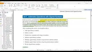 Digital Logic Design | Lecture 6 | Arithmetic Operations with Signed Numbers