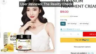 Bee Venom Treatment Cream Scam Or Genuine Product? Does it work as per its claims?