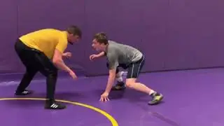 NCAA D2 AA and new Purler Wrestling Academy coach, Ty Loethen, training one of our guy
