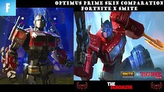 FORTNITE x SMITE : Optimus Prime Skin Comparison (Transformers)
