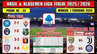 Hasil Liga Italia Tadi Malam ~ NAPOLI vs FIORENTINA ~ PISA vs SASSUOLO ~ Liga Italia 2026 Pekan 23