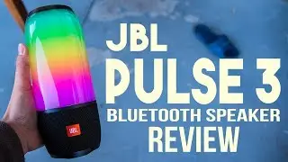 JBL Pulse 3 Bluetooth Speaker Review - LED Light Show!