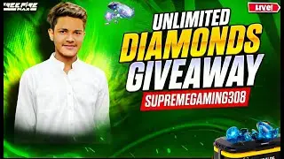 🔴50,000 Diamonds Live Giveaway for SUPREME ARMY💸|Free Fire PAKISTAN  #freefire #freefirelivegiveaway