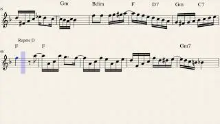 Um a Zero - 1x0 (Pixinguinha e Benedito Lacerda) Playback com Partitura