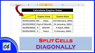 How to Split Cells Diagonally in Excel