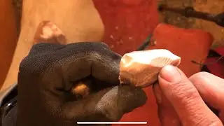 Coral rock with brass boppers
