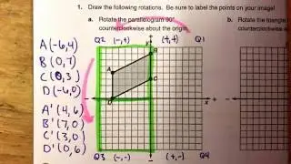 Rotate 90 counterclockwise using rules