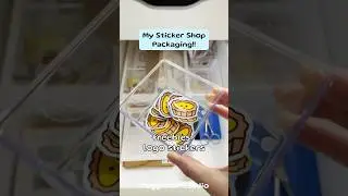 How to pack sticker orders📦🌱 #stickershop #packingorders #smallbusiness