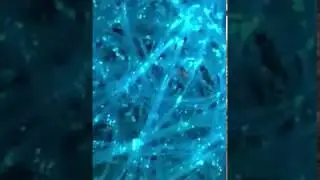 Close-Up of Ball Chandelier Made of Sparkle Fiber