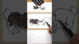 Tug of War Dogs Meme 😂 Cardboard Paper Puzzle #shortsvideo #memes #funnyshorts