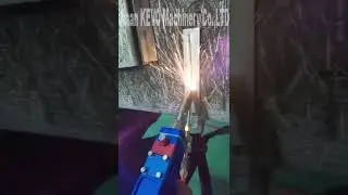 Air cooled laser welding machine test