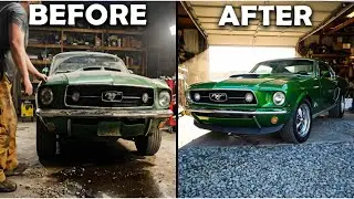ASMR Budget Restoration: Highland Ford Mustang Fastback 1968 - $500 Junkyard Find &rarr; Showroom Ready