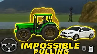 &ldquo;IMPOSSIBLE TRACTOR PULL! 🚜 Car Drag Challenge on Dangerous Mountain Roads