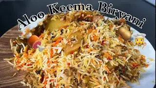 Aloo Keema Biryani | Hyderabadi Qeema Biryani |Spicy Keema Biryani | Restaurant style keema biryani