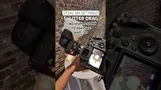 how to shutter drag ✨📸 #weddingphotography #weddingphotographer #shutterdrag #shutterdragtutorial
