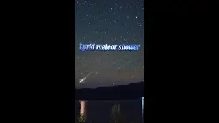 A glimpse of Lyrid meteor shower