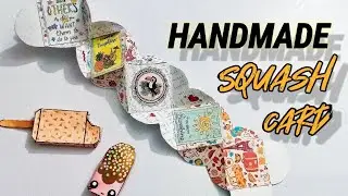 Handmade Squash Card || different. new card idea 💡💡||DIY card || #kanika #art #kanikaart&craft