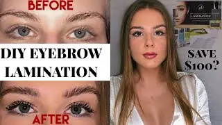 DIY Eyebrow Lamination !! Laminate Your Brows At Home | Cheap and Easy Eyebrow Lamination