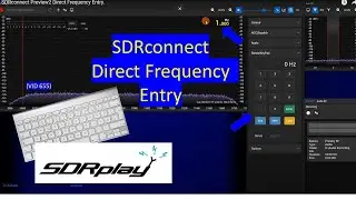 SDRconnect Preview2 Direct Frequency Entry.