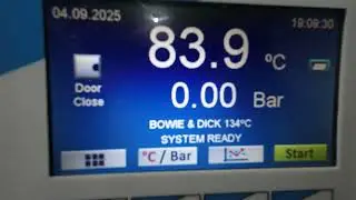 Autoclave NUVE NC-32S comportamiento test de bowie dick