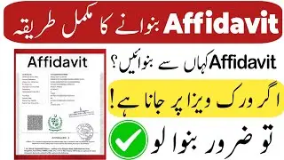 Affidavit kaise bananey | Affidavit bananey ka tarika | Affidavit form | Affidavit for work visa