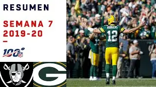 Feroz paliza de Rodgers y Packers a los Raiders | Highlights Raiders vs Packers