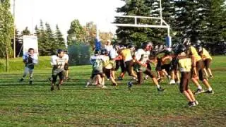 Markham Raiders House League - Markham Tigers Football Defensive pressure