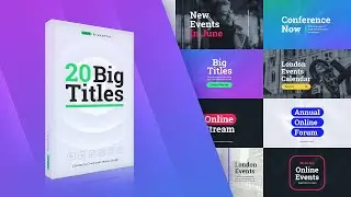 Wave Big Titles (After Effects Template)
