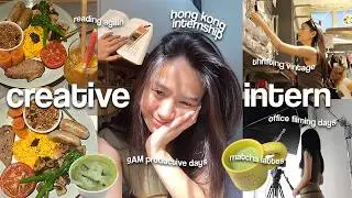 internship vlog📝: creative media intern🌷, hong kong thrifting💌 , office meetings🎧