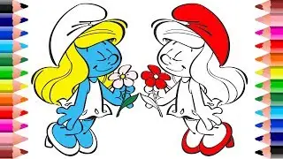 Smurfette coloring book for girls | Setoys
