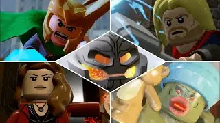 LEGO Marvel Avengers All Bosses + Cutscenes