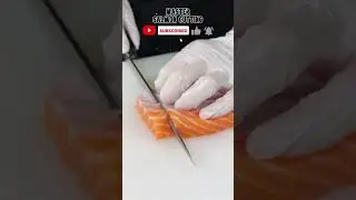 [ ASMR ] Expert Salmon Cutting | #SalmonASMR #SalmonCutting #SalmonSashimi
