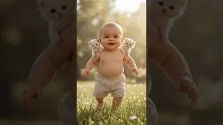 Cutest Baby & Pets Dancing Together 🐾✨ | Adorable Moments #Shorts