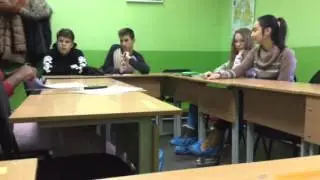 Фрагмент занятия разговорного клуба для подростков  