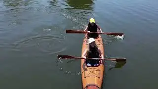 🛶 Handcrafted 19ft Wooden Tandem Kayak &ndash; Beauty on the Water