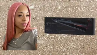 CURLY TO STRAIGHT | Pink hair color update | Ion Magnesium Pro #flatiron
