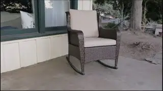 SUNSITT Outdoor Resin Wicker Rocking Chair Review - LOVE IT