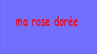 ma rose dor&eacute;e
