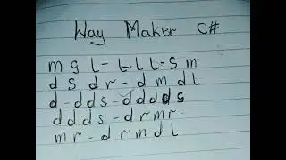 Way Maker - Sinach cover Godzilla Trumpet tonic solfa song 🎺