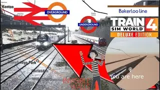 driving the Overground/WCML on Bakerloo Underground Behind Invisible walls in Train Sim World 4