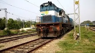 WDM 3D Hauling Kerala Express From Kochuveli Yard To Trivandrum Central (Full HD)
