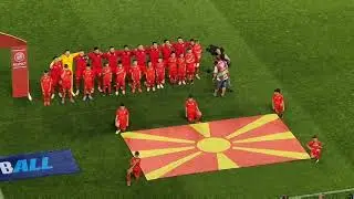 North Macedonia's anthem before the match vs Belgium 1:1 - 6/6/2025