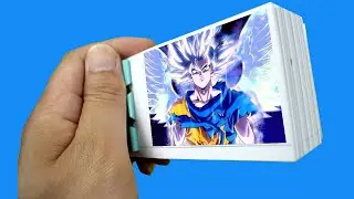 『Flipbook No .216』Dragon Ball-Goku-Super Saiyan Transfiguration video from flip book