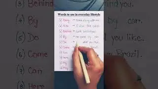 Words to Use in Everyday Lifestyle 📚🌎 #english #education #information #learnenglish #shorts #share