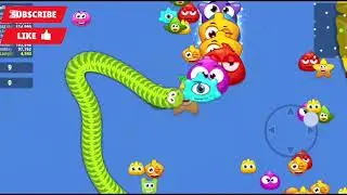 Caterpillar wormzone green snake battle game 