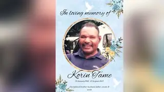 Full Funeral Services Program | Late Korin Tame 